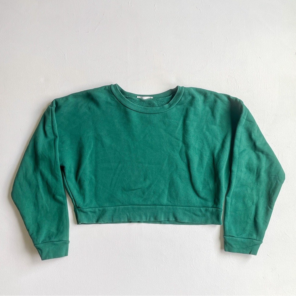 Reformation Cropped Crewneck Sweatshirt